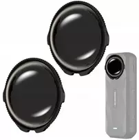 JJC 2x Pilkas neutralus tankus ND16 filtras skirtas Insta360 X5, grūdintas stiklas su daugiasluoksnė danga / Tlp-x5nd16 (SB11725)