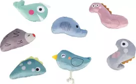 Trixie Dinozaurai ir gyvūnai, katėms, pliušinis, katžolė, 7–9 cm, 8 vnt./pak.