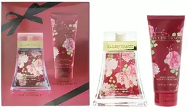 Rinkinys Ellen Tracy: Raudona Sensational Eau De Parfum moterims, 100 ml + Raudona Sensational drėkinamasis losjonas kūnui, 100 ml