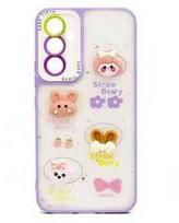Dėklas iLike Apple iPhone 15 Pro užpakalinė dėklo dalis Epoxy cartoon cover šviesiai violetinė ILIAPP15PECL