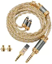 Kinera Kinera Mia kabelis 2PIN/MMCX 6N monokristalinis varis, sidabruotas 2.5/3.5/4.4mm
