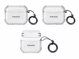Evelatus Dėklas na ausinės Apple AirPods Pro TPU apsauginis dėklas Shine permatomas [kod produktu]