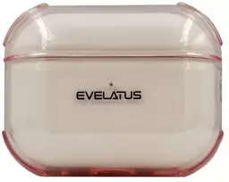 Evelatus Dėklas na ausinės Apple AirPods Pro 2 TPU apsauginis dėklas permatomas Rožinė EVEAIRPP2RTPCTP