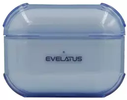 Evelatus Dėklas na ausinės Apple AirPods Pro TPU apsauginis dėklas permatomas Mėlyna EVEAIRPPRTPCBL