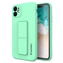 Wozinsky Kickstand Case silikoninis dėklas su atrama „Samsung Galaxy A22 4G“, mėtinis