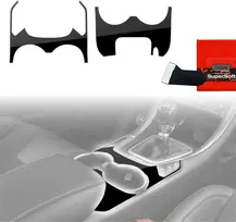GrizzGlass Plėvelė vidaus apdailai PianoSkin Juodas Glossy skirtas Ford Mondeo MK5 (2014–2022) [2w1] (GRZ19709)