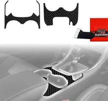 GrizzGlass Plėvelė vidaus detalėms PianoSkin Carbon Matte, skirta Ford Mondeo MK5 (2014–2022) [2w1] (GRZ19706)
