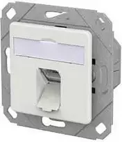 Schneider Electric METZ CONNECT prijungimo lizdas E-DAT C6A LSA++ 1 prievadas UPk baltas signalinis (130E371127-I)