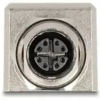 Delock M12 adapteris X koduotas 8 kontaktų lizdas į RJ45 lizdą Cat.6A STP ekranuotas tiesus (60087)