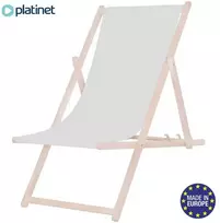 Platinet Summer gultas paplūdimio kėdė sodo wood pure pilkas [46348] (PSWPG)