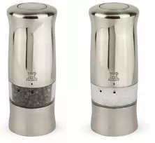 Prieskonių malūnėlis Peugeot Duo PM+SM Z electric sidabrinis 14 cm