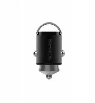 Somostel įkroviklis automobilinis USB / Typ-C 30W 5A QC PD juodas SMS-A40 (35539)