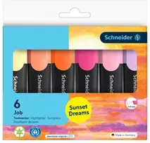 Schneider Žymeklis Job Sunset Dreams, 1-5 mm, 6 vnt., dėkle, mišrių spalvų (SR115086)