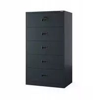 Jan Nowak Kardų spintelė metalinė antracito spalvos: SARA XL V5, 900 x 1620 x 600 mm (5907367507416)
