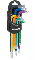 Tvardy Veržliarakčiai torx spalva T10-T50 9 vnt. S2 (20) (5903418306182)