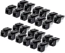 StarTech CAT6 keystone lizdas, 24 vienetų rinkinys (C6KEY110BK24PK)