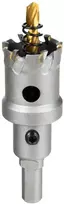 Geko Metalinė vainikinė skylės pjūklo plokštė 27 mm su titaniniu grąžtu (100) (5903418305789)