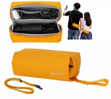 SunnyLife krepšys Dėklas Futerał Organizer Case skirta DJI Osmo Pocket 3 / Insta360 X5 / Go 3s / B018-y / Geltona (SB11967)