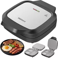 Sumuštinių keptuvas Elektrinis grilis Webber Daugiafunkcis grilis skrudintuvas 1200W Dual Cook 180 keraminis Inox (05MB3)