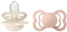 MAM BABY BIBS 260216 Žindukas SUPREME 2 pak silikonas dydis 2 dramblio kaulo/rožinis (BIB000031)