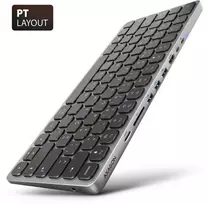 Axagon HMC-KB-PT USB-C 5Gbps KEYBOARD (PT) 9in1 hub