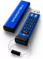 „iStorage DatAshur PRO+“ USB atmintinė 64GB USB Type-A 3.2 Gen 1 (3.1 Gen 1) Mėlyna (IS-FL-DA3A-256-64)