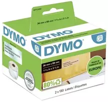 DYMO LW – didelės adresų etiketės – 36 x 89 mm – S0722410