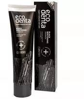 Ecodenta Juoda balinamoji dantų pasta su medžio anglimi ir Teavigo 75 ml