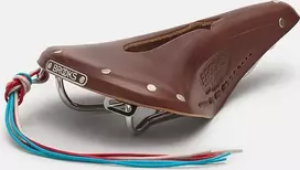 Brooks Balnelis BROOKS B17 NARROW CARVED, Ruda spalva, Plieniniai lankeliai, Svoris 510 g, linija Leather