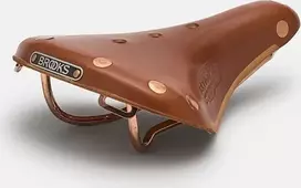 Brooks Brokso balnelis BROOKS B17 SPECIAL SHORT, Honey, plieniniai lankeliai, svoris 480 g, linija Leather
