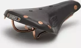 Brooks Balnelis BROOKS B17 SPECIAL SHORT, juodas, plieniniai lankai, svoris 480 g, linija Leather