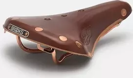 Brooks Balnelis BROOKS B17 SPECIAL SHORT, rudos spalvos, plieniniai lankai, svoris 480 g, linija Leather