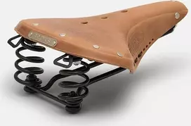 Brooks BROOKS B67 SOFTENED balnelis, tamsiai ruda spalva, plieniniai lankai, svoris 850 g, linija Leather (NEW)