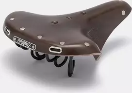Brooks Balnelis BROOKS B72, rudos spalvos, plieniniai lankai, svoris 720 g, serija Leather (NAUJAS)