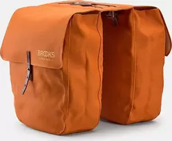 Brooks Sakvy BROOKS BRICK LANE PANNIERS, Gooseback/Maroon, Talpa 2x15L, Tvirtinimas ant dirželių, Rauginta oda (NAUJAS)
