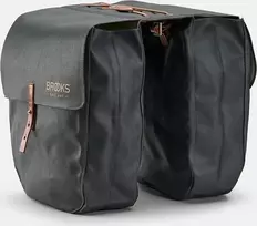 Brooks Sakwy BROOKS BRICK LANE PANNIERS, pilka/medaus, talpa 2x15L, tvirtinimas ant diržų, rauginta oda (NEW)
