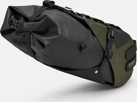 Brooks Balnakrepšys BROOKS SCAPE SEAT BAG, purvo žalia, talpa 8 l, tvirtinimas ant dirželių, atsparumas vandeniui IPX4 (NAUJAS)