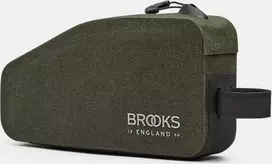 Brooks Krepšys ant rėmo BROOKS SCAPE TOP TUBE BAG, purvo žalia, talpa 0,9 l, tvirtinimas ant dirželio, vandeniui atsparus (NAUJAS)