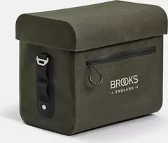Brooks Vairaračio krepšys BROOKS SCAPE HANDLEBAR CASE, purvo žalia, talpa 8L, Klick Fix sistema, atsparumas vandeniui IPX4 (NAUJAS)