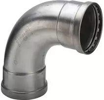 VIEGA Inox alkūnė 90 laipsnių 76,1mm INOX, nerūdijančio plieno mova / mova, SC-Contur