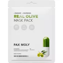PaxMoly Mediheal Pax Moly Real Olive Mask Pack drėkinanti ir raminanti veido kaukė lakšte 25 ml
