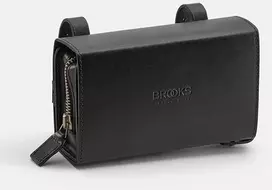 Brooks Dviračio sėdynės krepšys BROOKS D-SHAPED, Juoda, Talpa 0,75 l, Tvirtinimas prie dirželių, Rauginta oda (NEW)