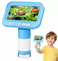 „TeleScience“ skaitmeninis mikroskopas su dideliu LCD 4,3'' tyrėjo rinkinys vaikams nuotraukos filmai / Az-k3 (SB11216)