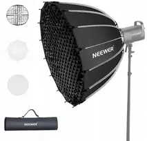 Neewer Parabolinis softbox 85 cm + korinio plastiko tinklelis, Bowens S-mount tvirtinimas / Sf85q / 10101377eu (SB11377)