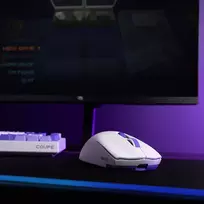 PROOVE pelė Belaidė žaidimų pelė Gaming Rate Special Edition balta-violetinė (Proove)