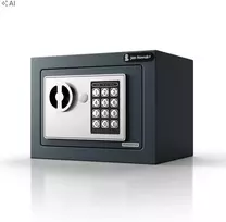 Jan Nowak Mini elektrinis namų seifas su kodu, pinigams ir papuošalams, 230x170x170 mm: HECTOR