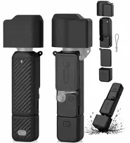 Puluz Apsaugos rinkinys 4 in 1 apsauga dėklas futliaras etui DJI Osmo Pocket 4 / PU1109B / juodas (SB12024)