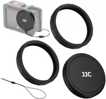 Objektyvo dangtelis JJC Dengtelis + 2x Žiedų rinkinys objektyvui DJI Osmo Action 6 / LRR-OA6K2 (SB12039)