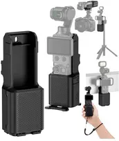 SunnyLife Dėklas magnetinis laikiklis 2in1 apsauginis korpusas JJC skirtas DJI Osmo Pocket 4 / 3 / PC-OP4H Juodas / Juodas (SB12030)