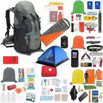 Turistinė evakuacinė kuprinė + įranga Readypack X2 rinkinys palapinė miegmaišis maistas / Readypack X2 žalia (SB10829)